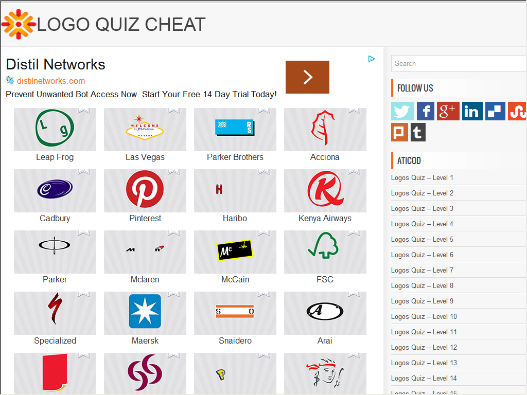 logo game answers pack 6 cheats